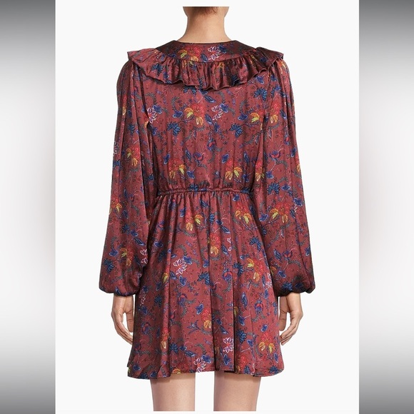 NWT HUTCH Hutch Tara Floral Satin Minidress - Picture 6 of 11